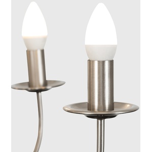 Memphis 5 Way Celling Light Chandelier - Brushed Chrome by ValueLights