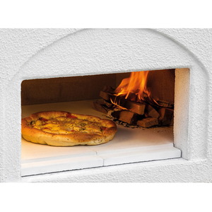 Gargano 3 Masonry Barbecue with Wood Fired Oven and Grey Worktop - Anthracite by Palazzetti