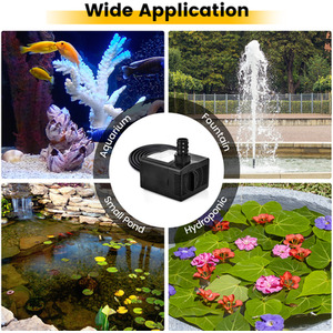 Submersible Pump Fountain Water Pump with 2.2M High Lift - Black by Costway