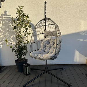 Azura Hanging Egg Chair - Grey by Madefor.living