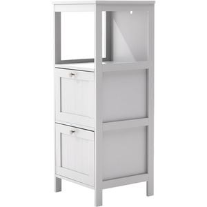 Compact Wooden Bathroom Cabinet with Drawers by Livingandhome