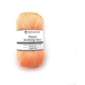 Divante Basic Knitting Yarn - Peach by Divante