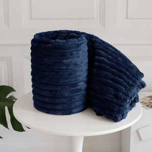 Snug Soft Chunky Ribbed Cord Plush Throw Blanket by Velosso