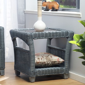 Dijon Natural Lamp Table - Grey by Desser