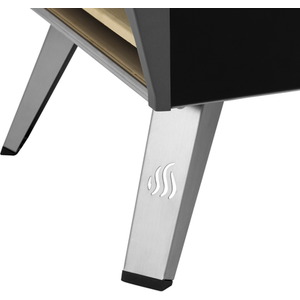 High Performance Table Top Gas Fired Pizza Oven - Black by Tepro