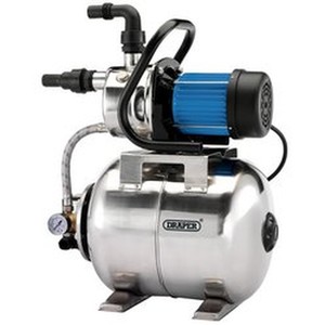 Draper Stainless Steel Booster Pump (800W) - Chrome by Draper