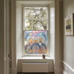 Uzzano Art Deco Stained Glass Privacy Window Film by Creative Printing Solutions