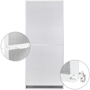 Fly Screen For Door Frame - White by tectake