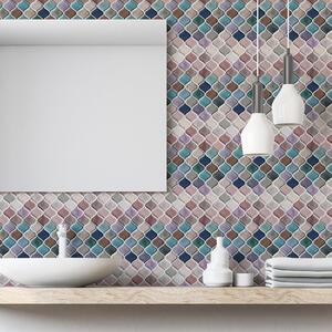 Walplus 3D Glossy Tile Stickers by WALPLUS