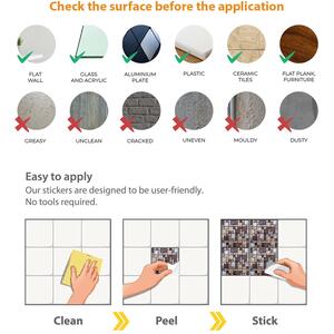 Walplus Wall Tiles Stickers by WALPLUS