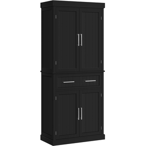 Freestanding Storage Cabinet for Kitchen - Black by Yaheetech