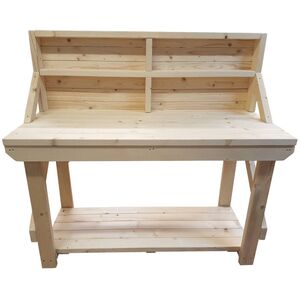 Acorn Wooden Workbench With Back Panel by Arbor Garden Solutions