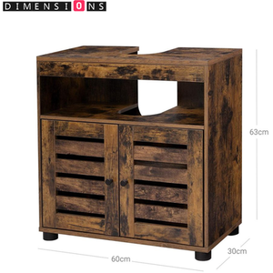Under-Sink Cabinet for Bathroom Storage - Brown by Modcraft
