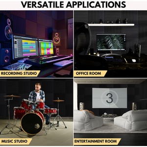 Self-Adhesive Acoustic Wall Panels - Peel and Stick Soundproofing Panels by NOVECRAFTO