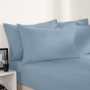 Plain Dyed Duvet Cover Set - Blue / King by Brentfords