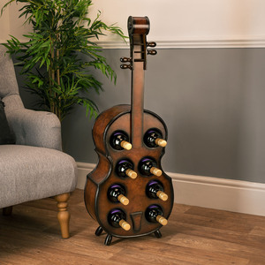 Cello Wine Rack Bottle Holder - Brown by Christow