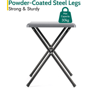Small Folding Camping Table - Grey by Trail