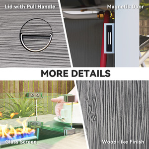 Outsunny 40,000 BTU Propane Gas Fire Pit Table by Outsunny