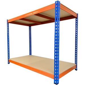 Heavy Duty 2 Tier Workbench - Blue & Orange by Trade Price Deals