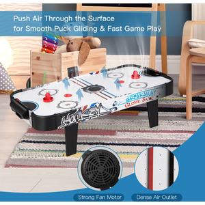 Air Powered Hockey Table - White by GAINOOM