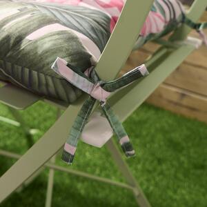 Tropical Outdoor Garden Seat Pads - Green by OHS