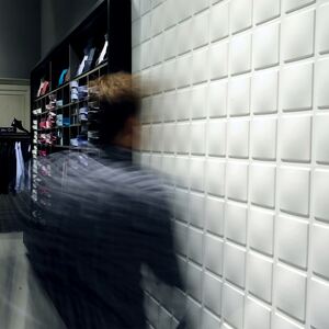 3D Wall Panels - White / Cubes Design by WALPLUS
