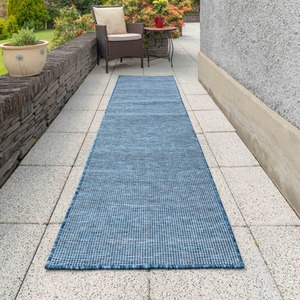Navy Blue Soft Plastic Value Indoor Outdoor Area Rug by The Rug House