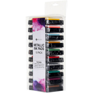 Pack of 10 Ink Pads - Metallic by artstudio