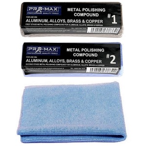 Bench Grinder Metal Polishing Kit Aluminium Alloy Brass 8pc by Pro-Max Professional Quality Tools