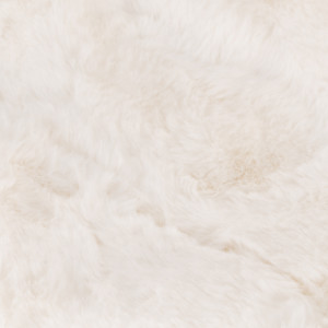 Rabbit Faux Fur Throw - White / Medium by Divante