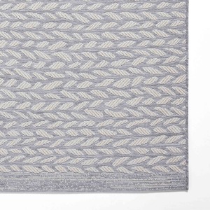 Grey and Cream Weatherproof Garden Outdoor Rug by The Rug Wholesaler