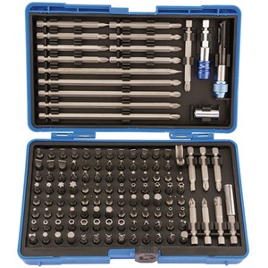 Draper Magnetic Bit Holder Set (127 Piece) - Silver by Draper