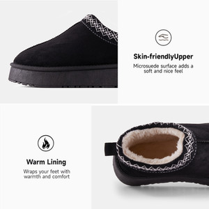 Non-Slip Warm Faux Fur Slippers by komore