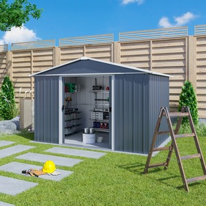 Yardmaster Castleton Metal Shed - Anthracite / 237cm by Yardmaster