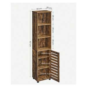 VASAGLE Tall Bathroom Storage Cabinet - Bronze by VASAGLE