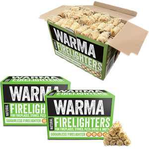 Warma Natural Eco Wood Wool Firelighters - Natural / 3 by Warma