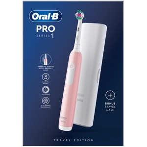 Oral-B Pro Series 1 Pink Electric Toothbrush with Travel Case, - Pink by Oral-B