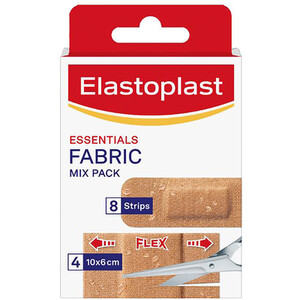 Pack of 12 Mixed Elastoplast Essentials Fabric Plasters by Elastoplast