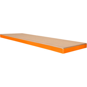 Garage Workbench 1 2 or 3 Shelf Workstation 300kg - Orange / 60cm / 180cm / 8.5cm by Monster Shop
