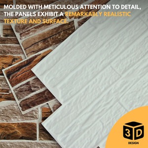 3D Wall Panels (96x48 cm) PVC Cladding Panel Mix Sandstone Effect by NOVECRAFTO