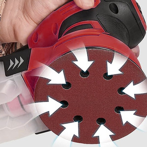 Lumberjack Orbital Sander For Wood Metal and Plastic - Red by Lumberjack