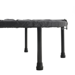 Foldable Steel-Frame Trampoline with Non-Slip Base - Black by Livingandhome