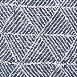 Oslo Navy Geometric Throw - Navy and White