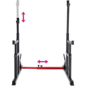 Squat Rack Creed - Black by tectake