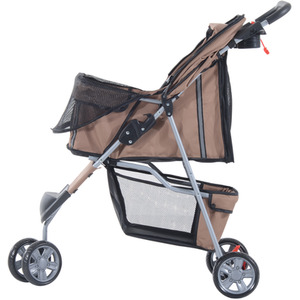 Pawhut Pet Travel Stroller - Brown by Pawhut