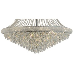 Alexandra Ceiling Pendant Chandelier 3 Tier 3Polished Chrome, Crystal - Polished Chrome