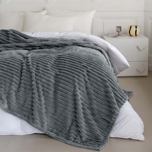 Snug Soft Chunky Ribbed Cord Plush Throw Blanket by Velosso