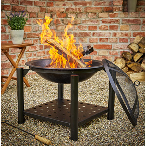 Black Fire Pit Heater - Black