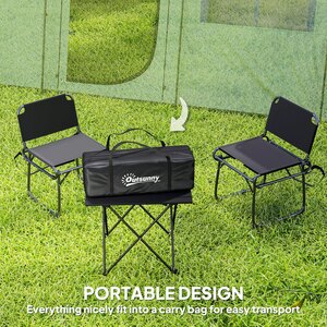 Outsunny 3-4 Man Tunnel Tent with Porch, 3000mm Waterproof - Green by Outsunny