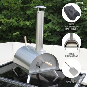 Outdoor Table Top Pizza Oven - Silver by Monstershop